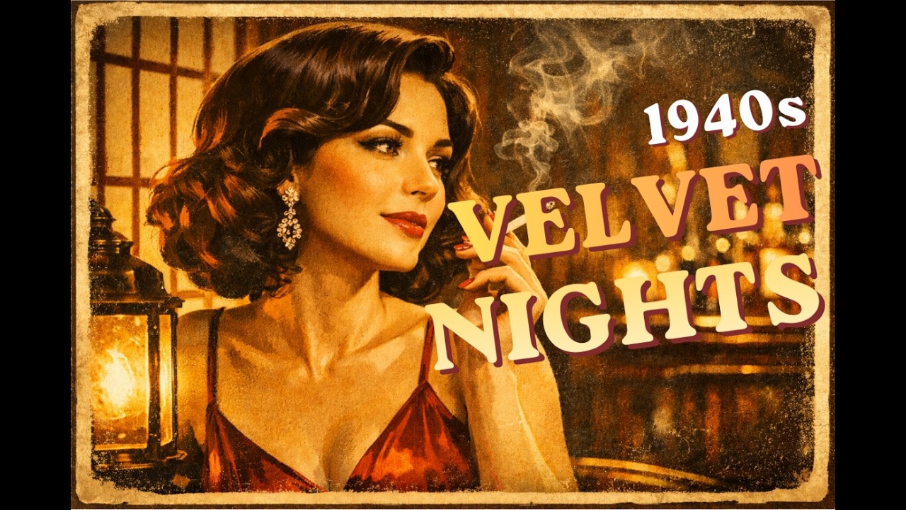 1940s Velvet Nights — Smoky Noir Jazz for Late Night Relaxing (57 Min)