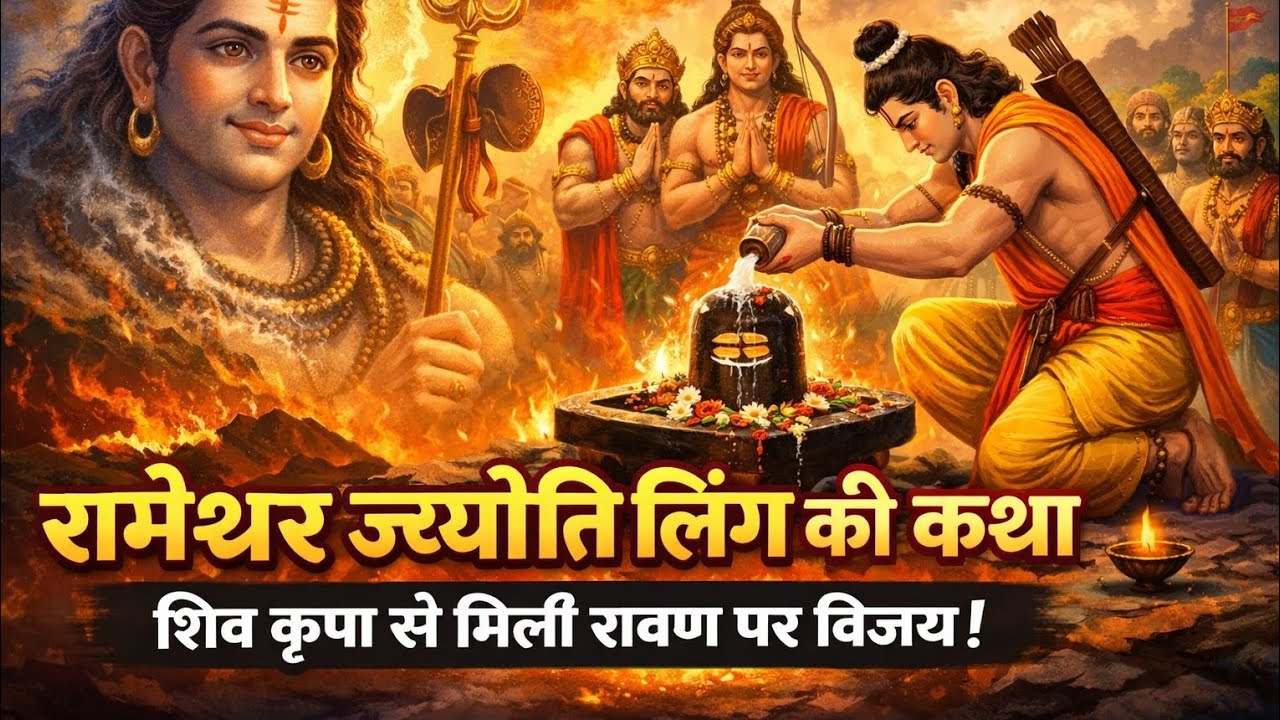 रामेश्वर ज्योतिर्लिंग की कथा | श्री राम ने रावण युद्ध से पहले क्यों की शिव पूजा? | Shiv Ram Story