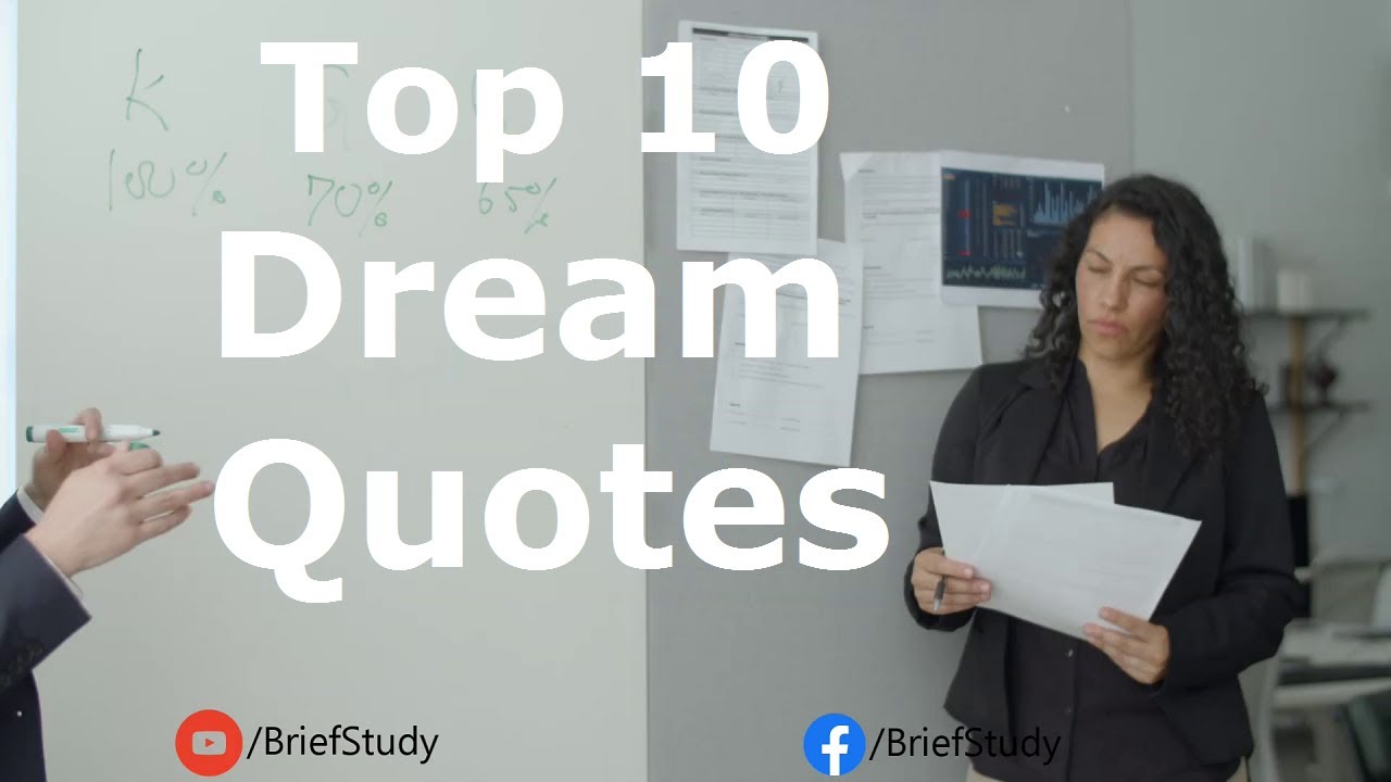 Best Dream Quotes | Dream Messages and Thoughts | Top 10 Dream Messages | Great Thoughts Collection