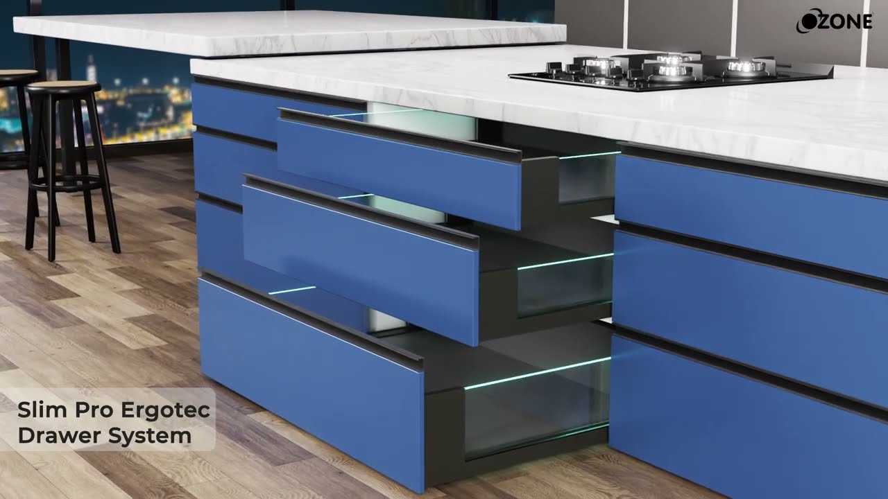 Ozone | Slim Pro Ergotec Drawer System | Installation Guide