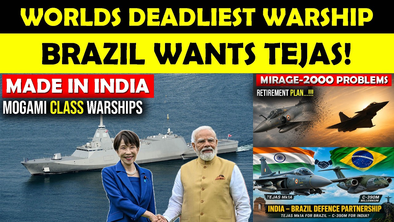Japan Ka Stealth Warship Bharat Me Banega?,Brazil Kharidega 40 Tejas?,Mirage-2000 Ka The End?