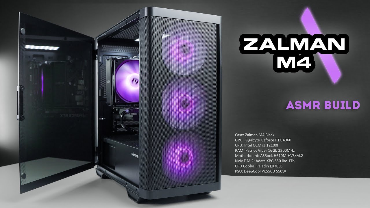 Minimalistic Micro ATX PC Build | ASMR PC Build