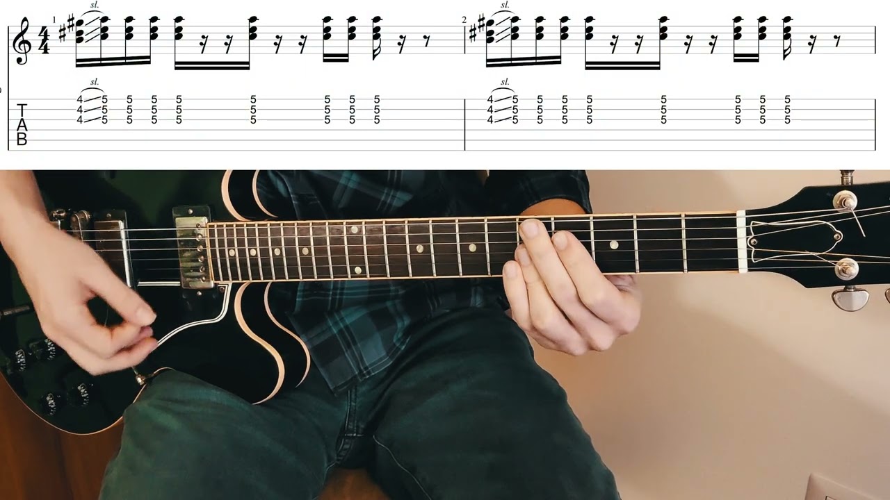 Skate - Bruno Mars, Anderson .Paak, Silk Sonic (Full Song Tutorial + TABS on screen)