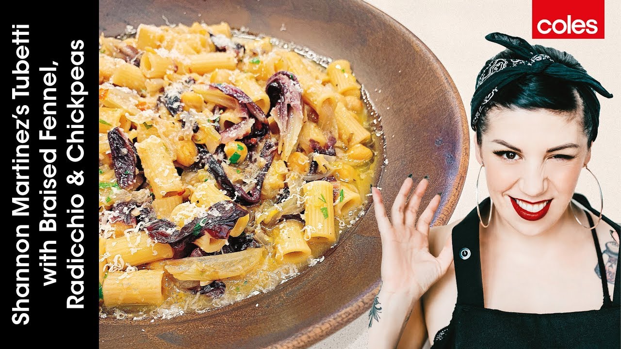Shannon Martinez's Tubetti with Braised Fennel, Radicchio & Chickpeas