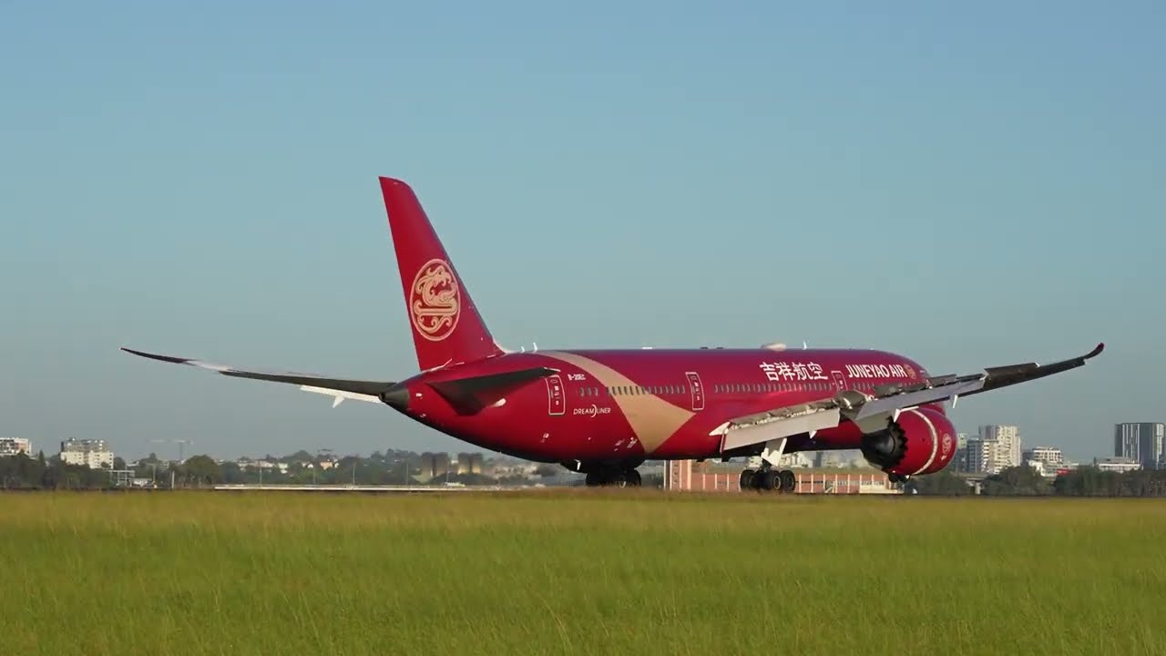 Juneyao Air Inaugural Flight to Sydney - HO1669 - B787 - Sydney Airport