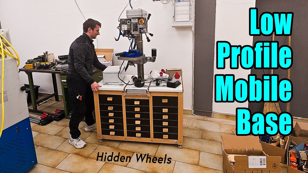 Low profile mobile base with quick release