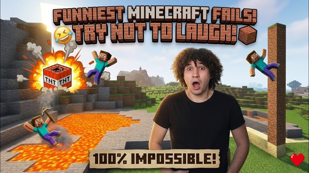 ​🤣 The Funniest Minecraft Fails: Try Not To Laugh! 🧱