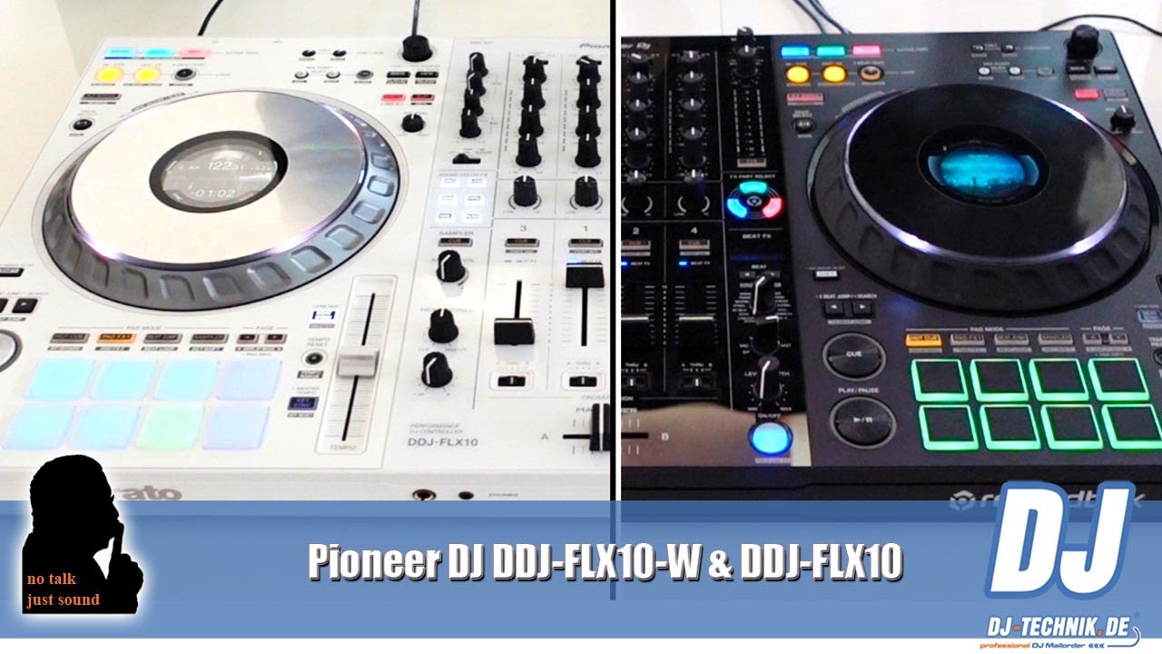 DJ-Technik.de - NO TALK, JUST SOUND - Pioneer DJ DDJ-FLX10 & DDJ-FLX10-W - Black & White