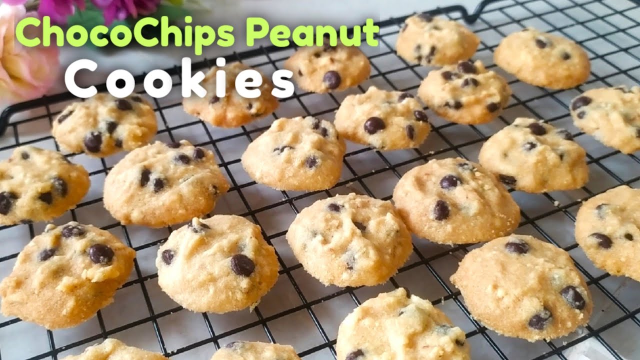 Choco Chips Peanut Cookies | Kue Kering Kacang ChocoChips