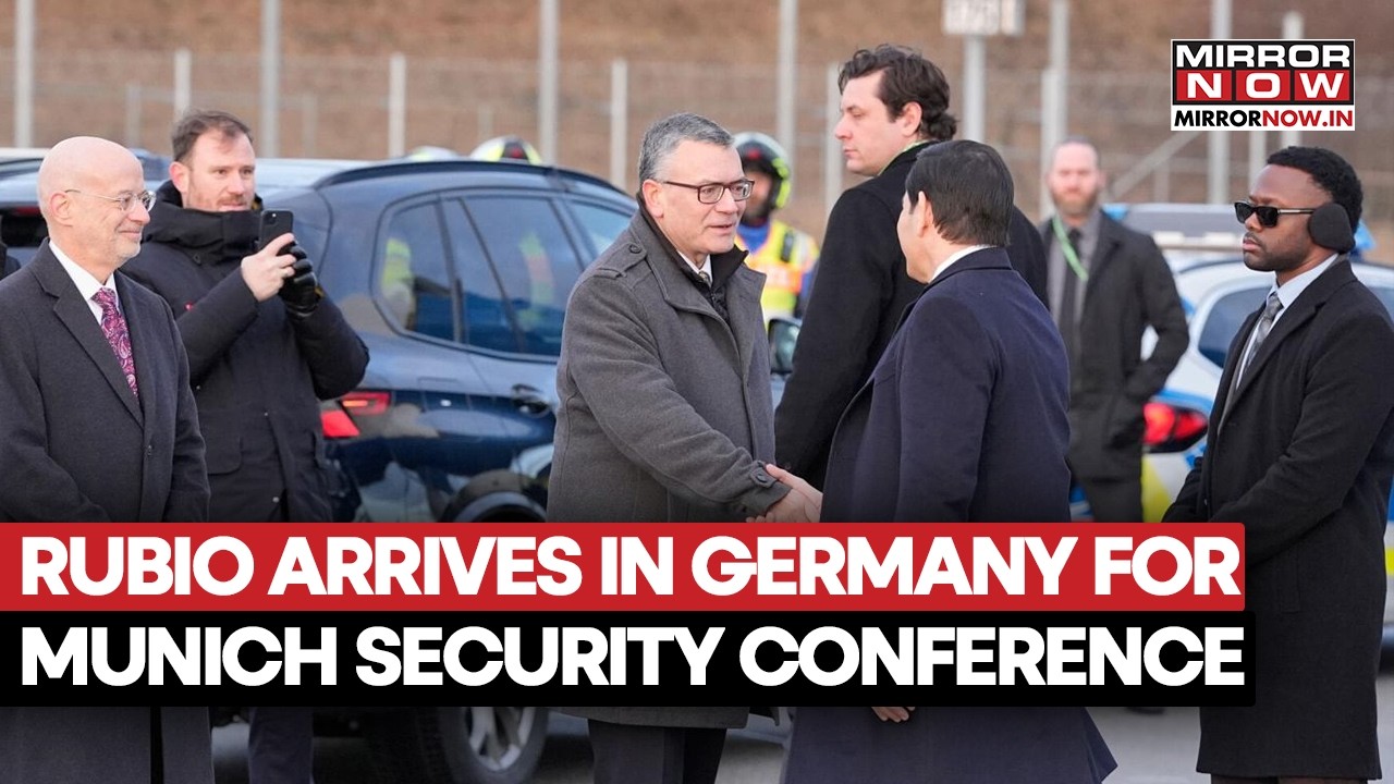 Munich Security Conference 2026: US Secretary Of State Marco Rubio Arrives In Germany