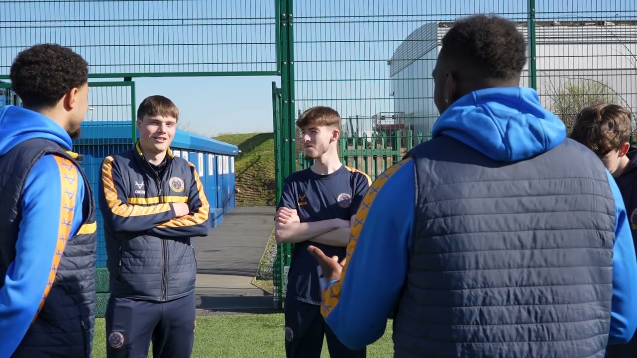 STFC players drop in for a coaching visit