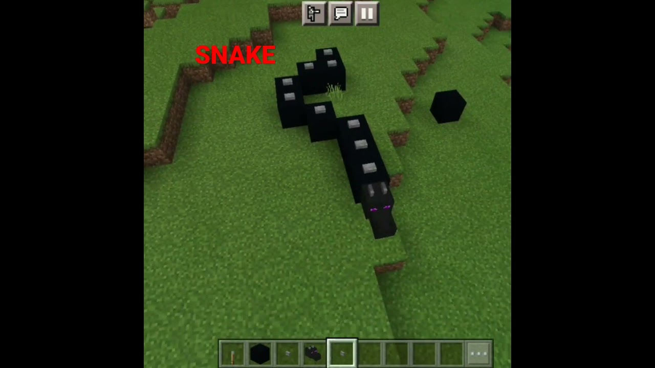 #bg#minecraft #creative #snake in minecraft #shorts