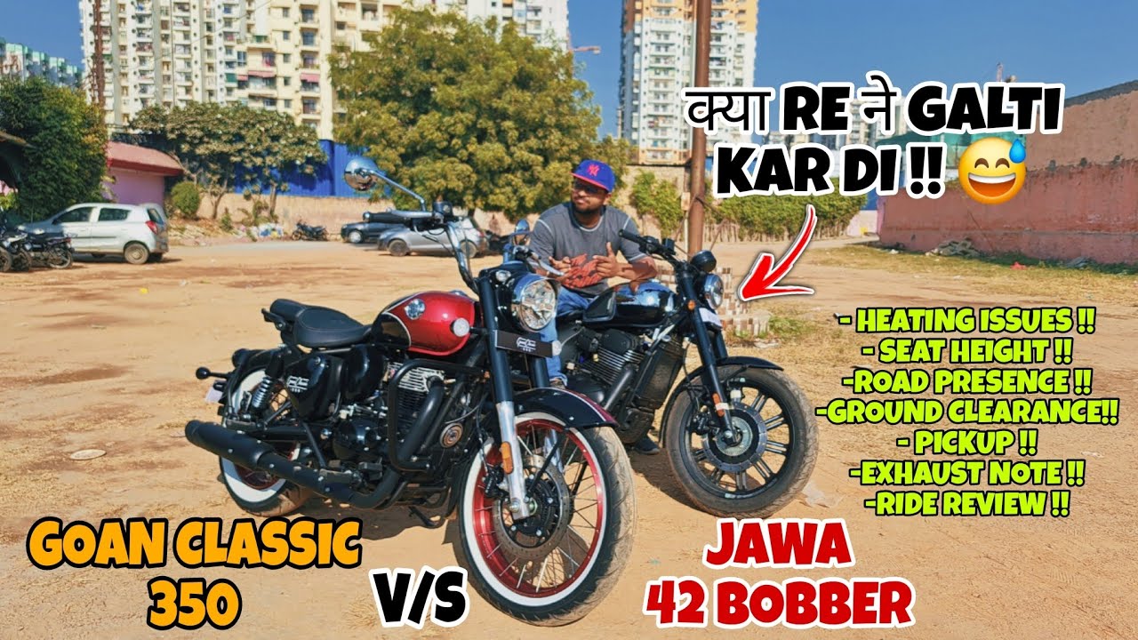 ROYAL ENFIELD GOAN CLASSIC 350 VS JAWA 42 BOBBER !! || BEST BOBBER ?? || DETAILED RIDE REVIEW