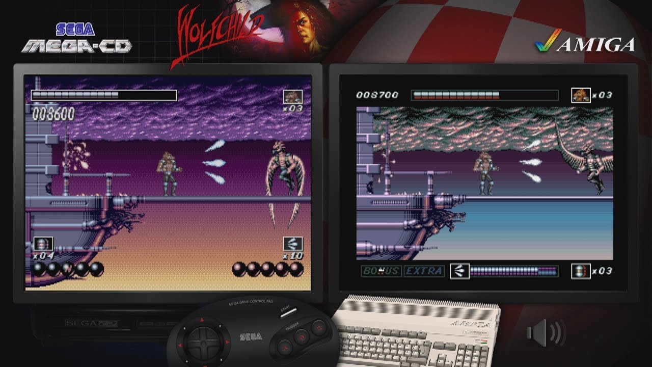 Wolfchild | Amiga - Mega Drive/ Mega CD - SNES | Comparison