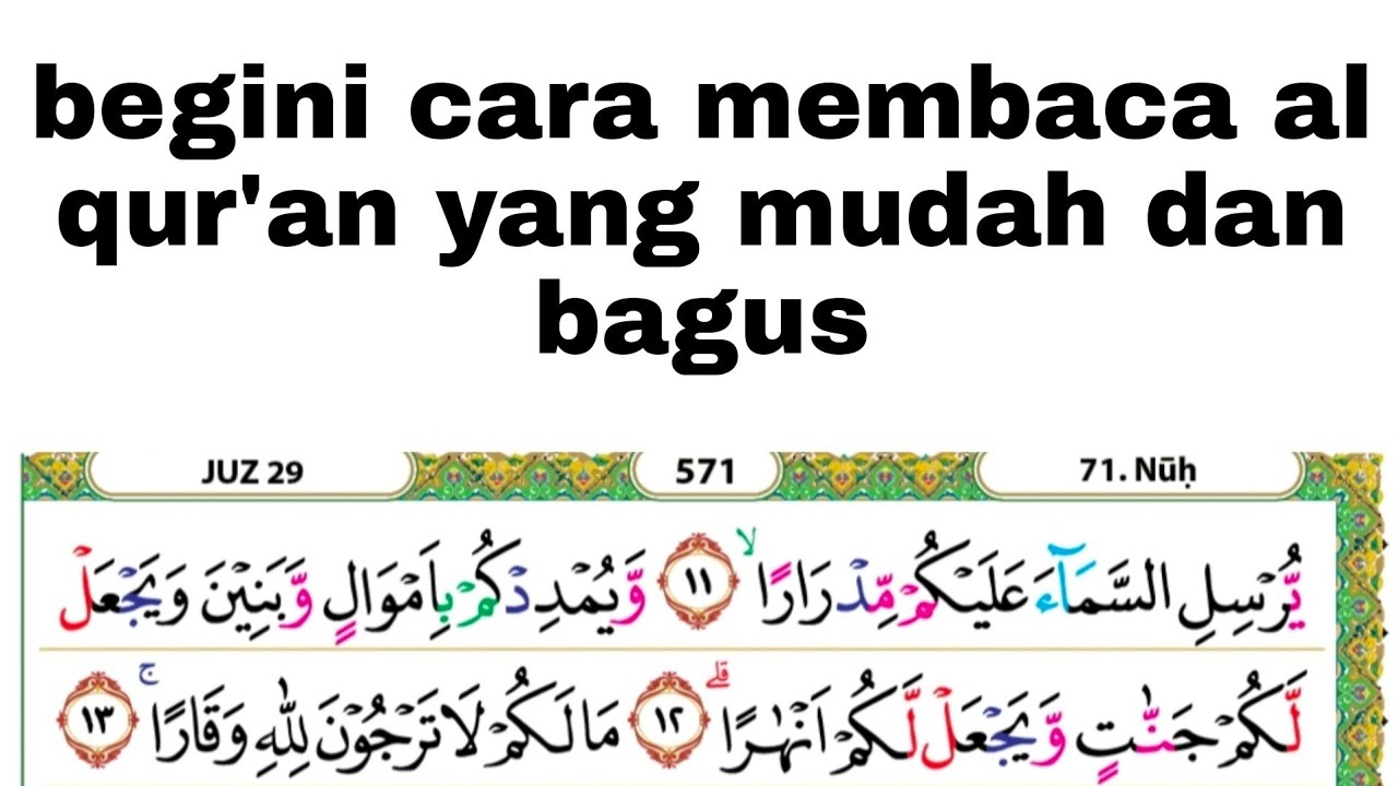 begini cara membaca al qur'an yang mudah bagi pemula