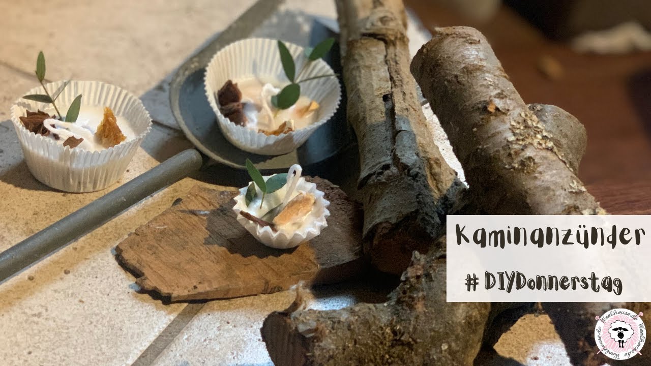 Kaminanzünder aus Wachsresten / DIY Kerzenreste / #diydonnerstag