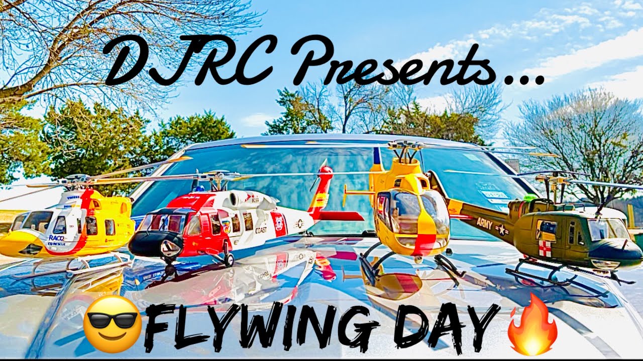 Flywing RC | Huey V4 | EC135 | Bell 412 | Jayhawk |Bell 206 V3 | Fun Day At The Field 😎🔥 #fun 