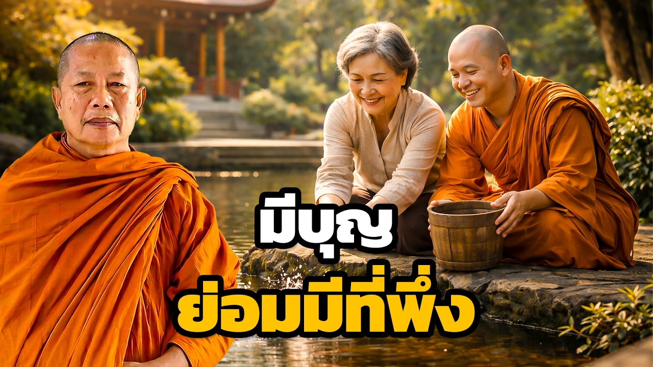 ผู้มีบุญ ย่อมมีที่พึ่งในทุกภพ..ธรรมะคลายทุกข์ พระมหาบุญช่วย ปัญญาวชิโร