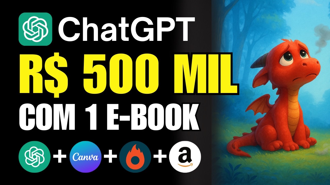Como CRIAR EBOOK com Intelig&ecirc;ncia Artificial e VENDER - ChatGPT + Canva + Hotmart