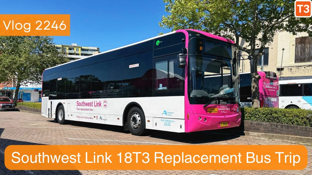 Sydney Trains Vlog 2246: Southwest Link 18T3 Bankstown Line Replacement Bus Trip