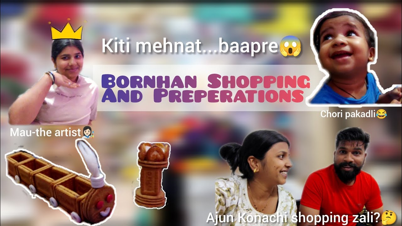 BORNHAN SHOPPING AANI PREPARATIONS || DECORATION IDEAS || VLOG_5 || @We_Waghmare 