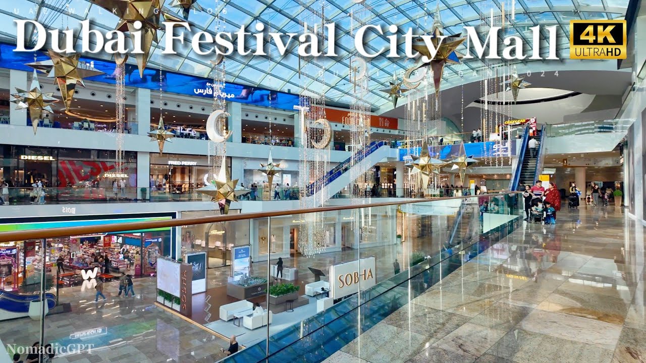 Dubai Festival City Mall in April 2024 | Dubai Travel Guide 4K HDR