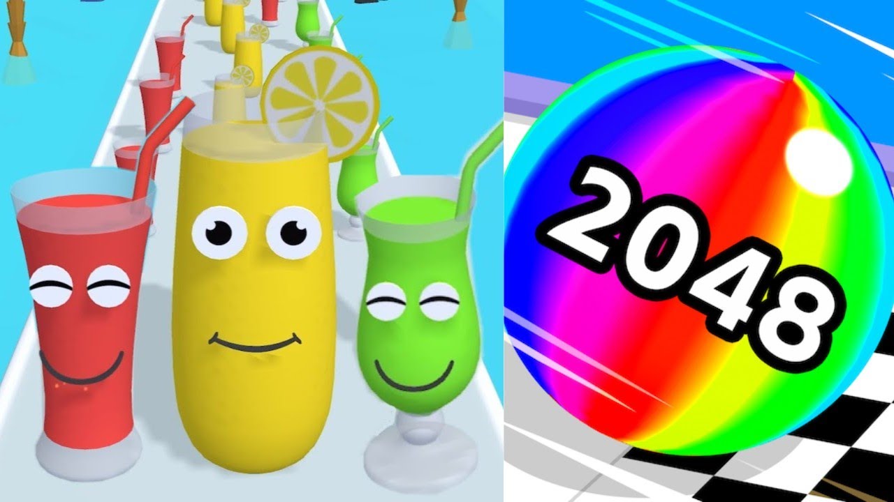 2048 | Max Level Ball Run 2048 vs Juice Run - all levels gameplay walkthrough #cutiepie22yt