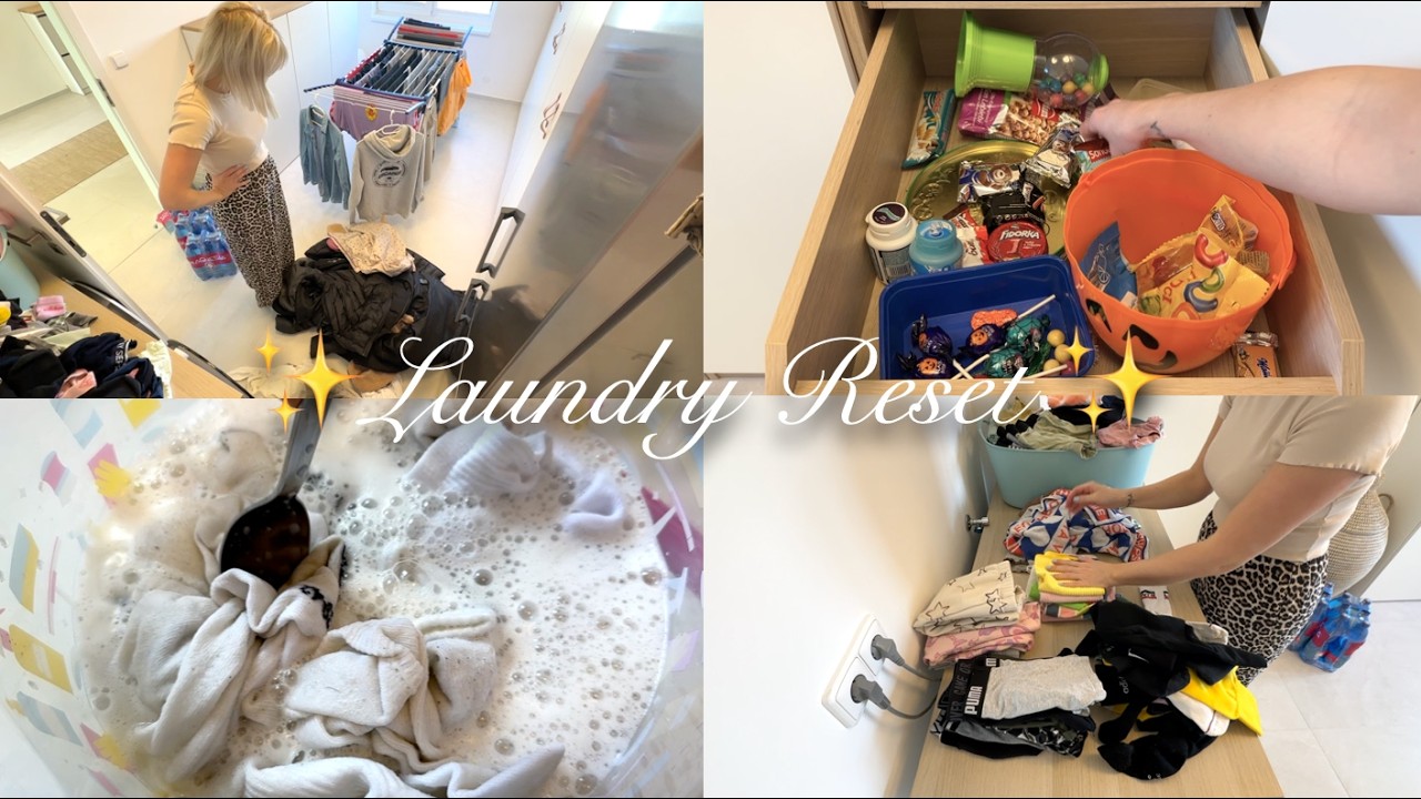 Satisfying Home Reset ✨ ASMR Cleaning Motivation | Laundry, Organization & Cozy Morning Routine