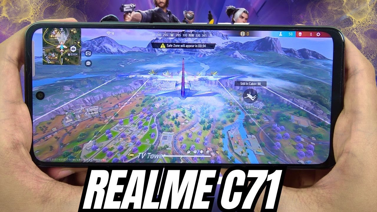 Realme C71 test game Free Fire Mobile | Unisoc T7250