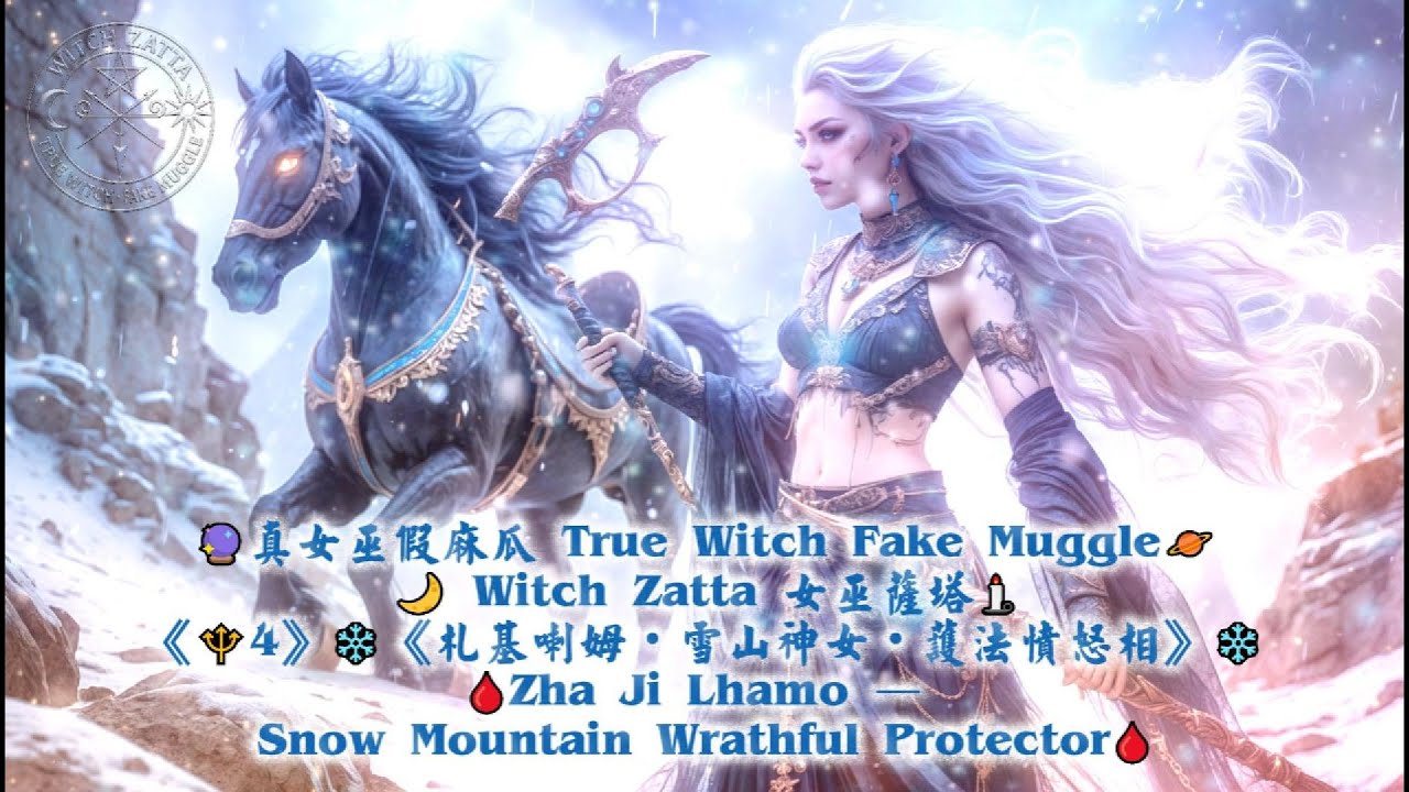 《🔱4》❄️《札基喇姆・雪山神女・護法憤怒相》❄️🩸Zha Ji Lhamo — Snow Mountain Wrathful Protector🩸
