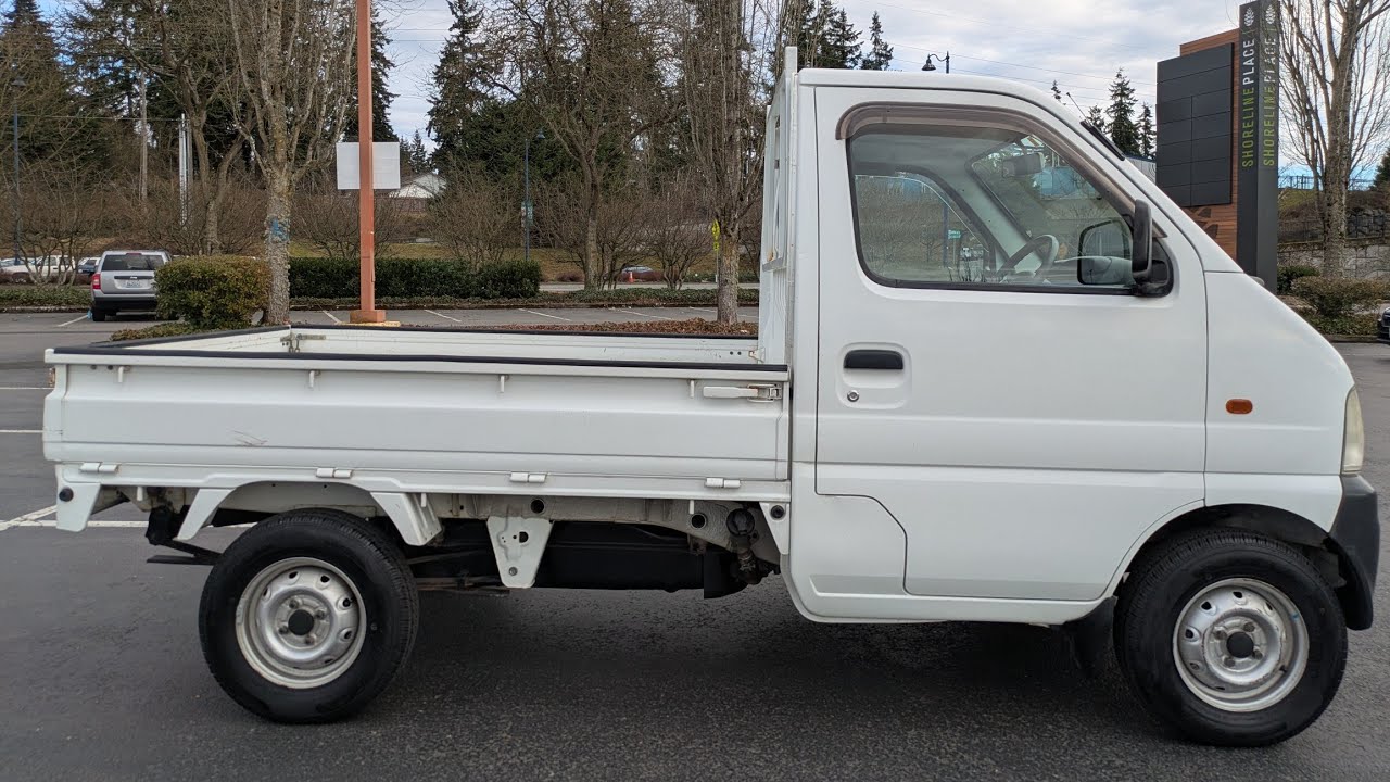 1999 Suzuki Carry mini Kei Truck 4X4 Hi Lo 5MT Air Conditioner DB52T