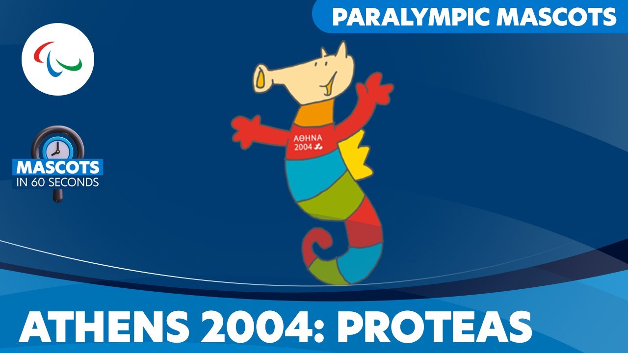 ⏱️⚡Протеи за 60 секунд – талисман Паралимпийских игр 2004 года в Афинах #MascotsIn60Seconds