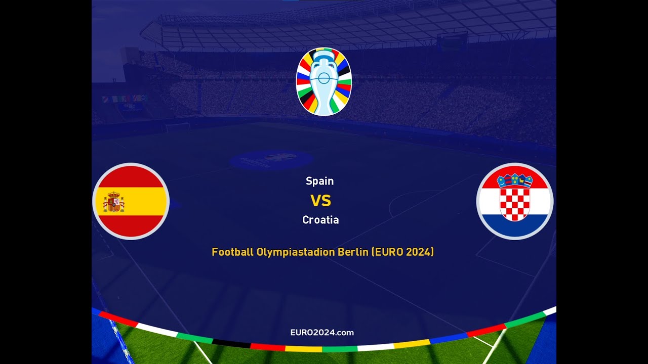 Spain v Croatia | UEFA Euro 2024 | Group B | Matchday 1 | PES 2021