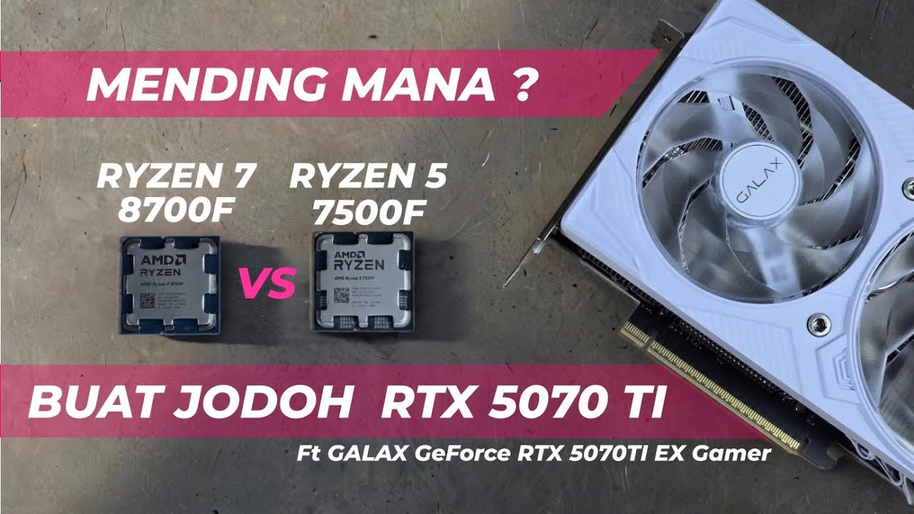 Mendang mending  CPU AMD AM5 murah buat jodoh RTX 5070TI | Galax NVIDIA GeForce RTX 5070 TI EX Gamer