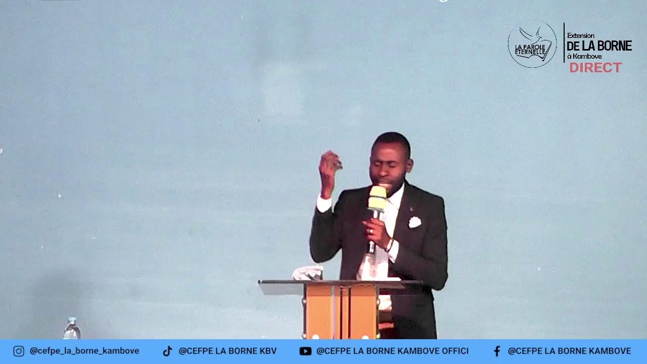 BIENVENUE A NOTRE CULTE DOMINICAL DU 22-02-2026/ ORATEUR : TANDO Jerry, Pasteur