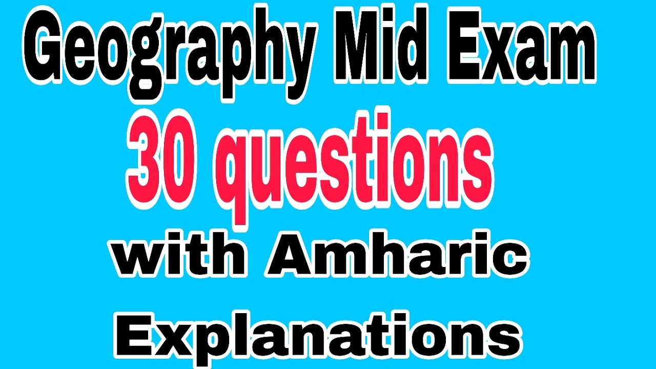 Geography Mid Exam with Explanations part 49#freshman#news#remedial