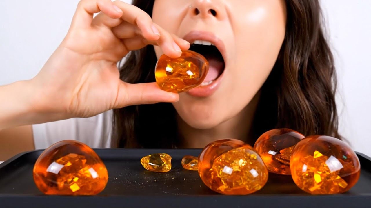 AI ASMR | Eating Glass Food | Oddly Satisfying & Relaxing 4K