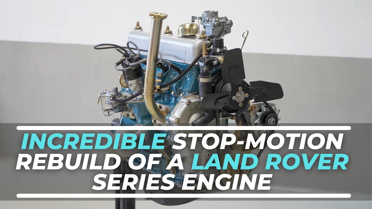 Incredible Stop-Motion Rebuild Of A Land Rover Series Engine