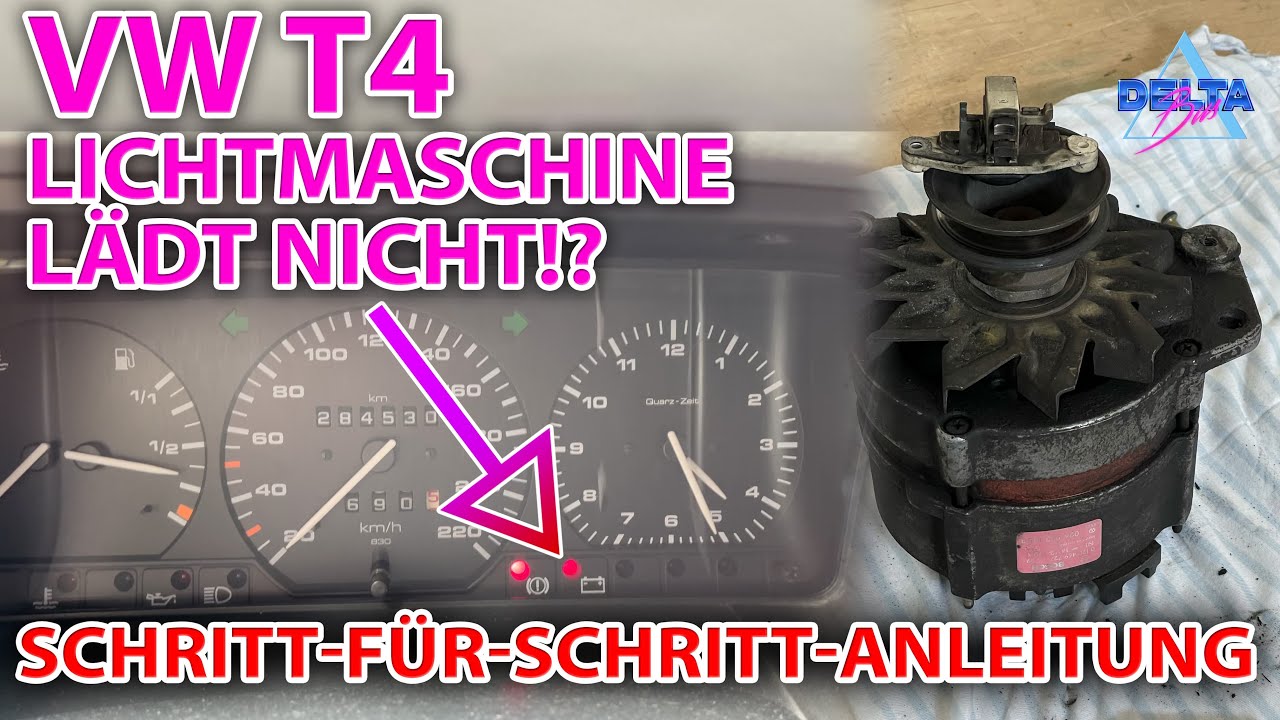 VW T4 | Lichtmaschine reparieren | Schritt-für-Schritt-Anleitung mit Teilenummern | Deltabus