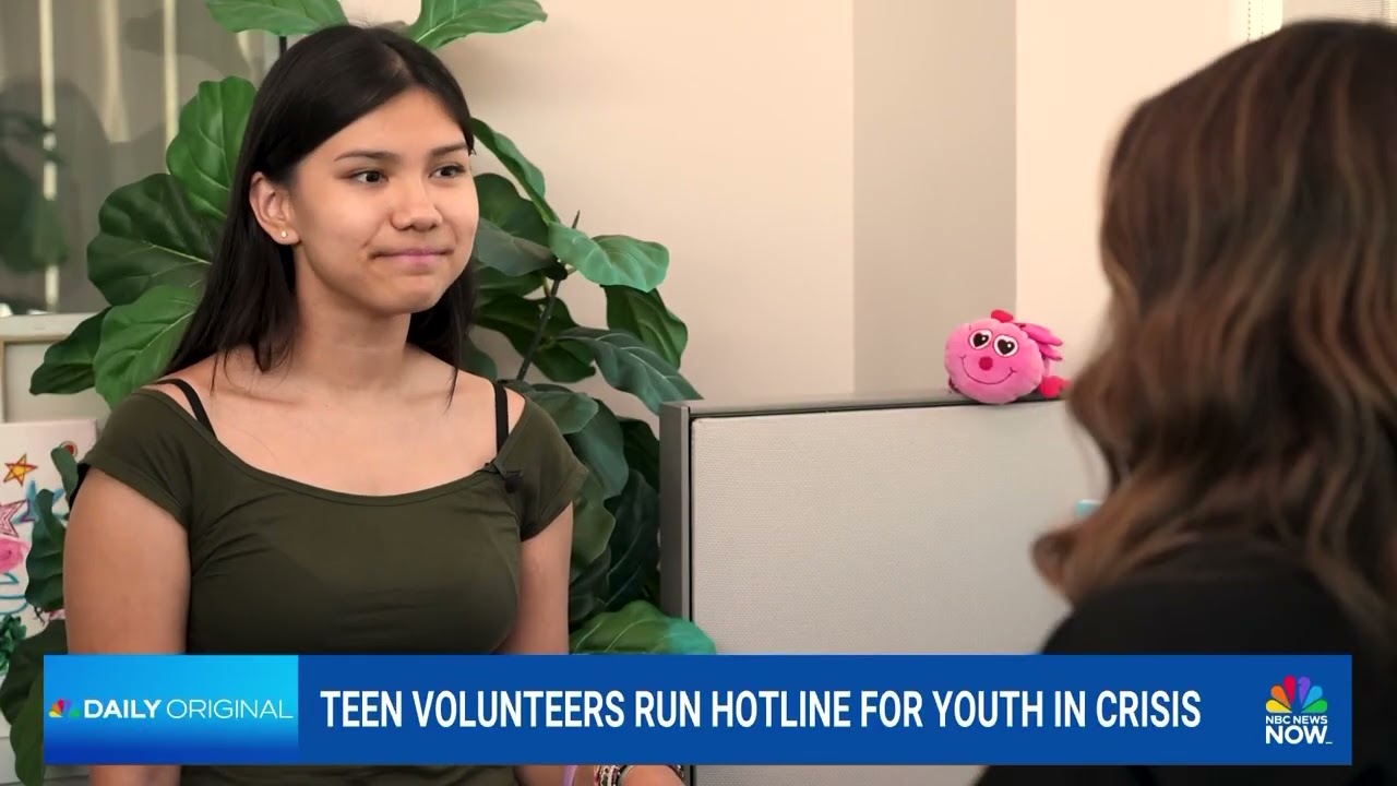 Teen Line featured on NBC News Now