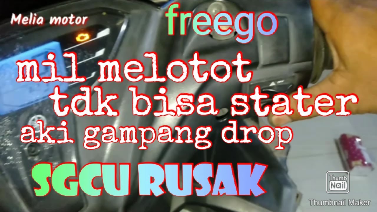 ECU EROR Penyebab Yamaha freego aki gampang tekor tidak bisa stater