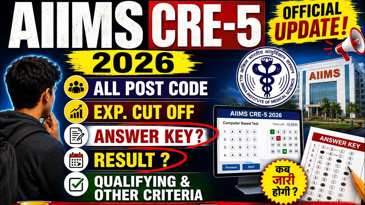 AIIMS CRE-6 Expected Cut Off | Answer Key | Result Date | Qualifying Criteria Explained