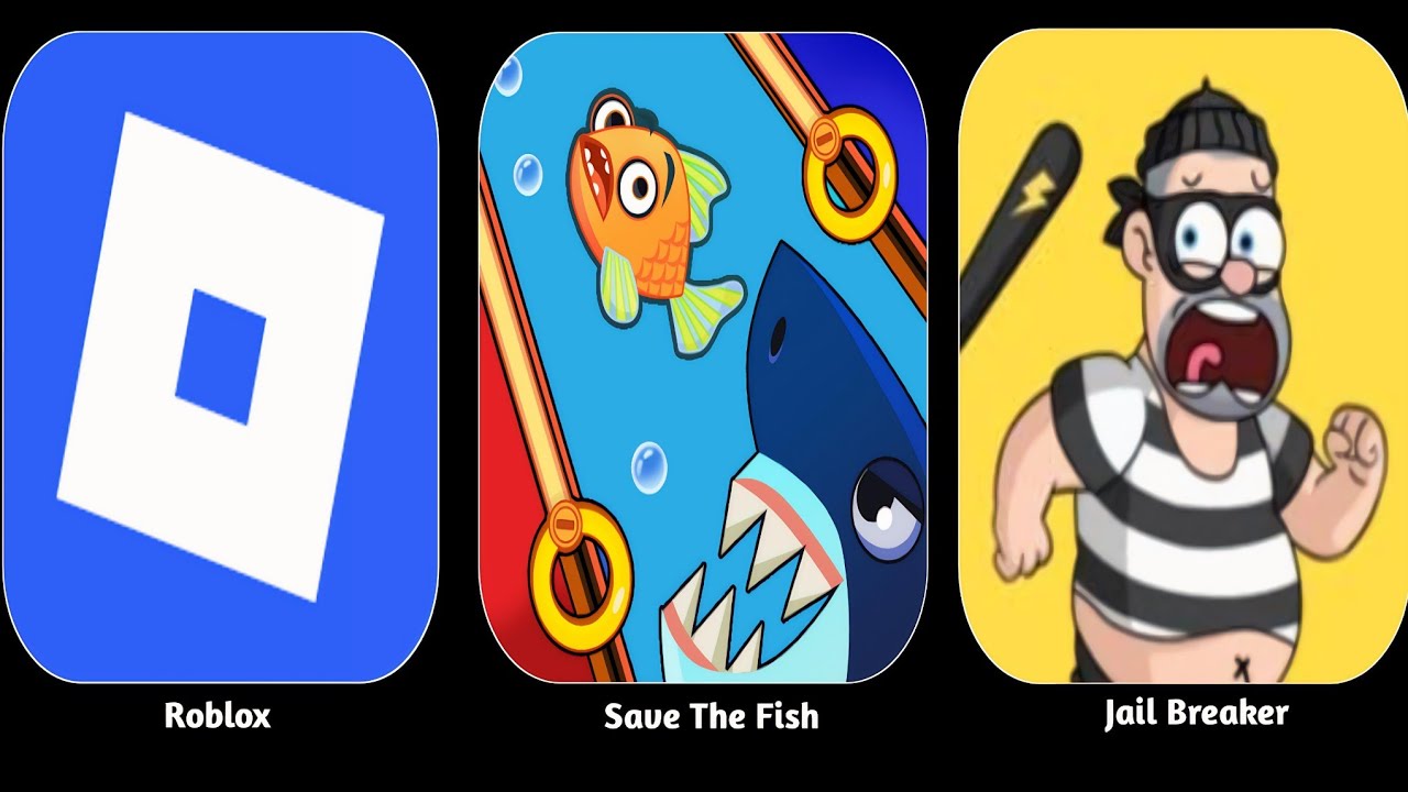 Roblox, Save The Fish, Jail Breaker - ios android gameplay walkthrough