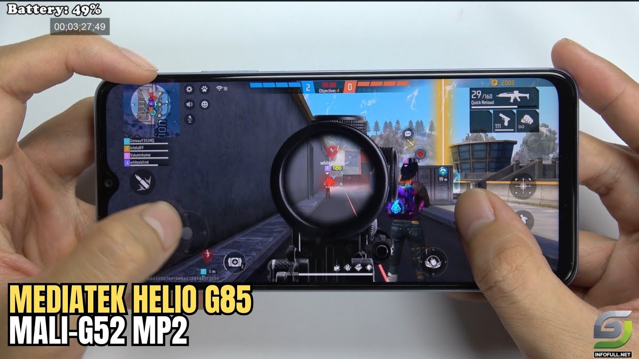 Oppo A18 test game Free Fire Mobile