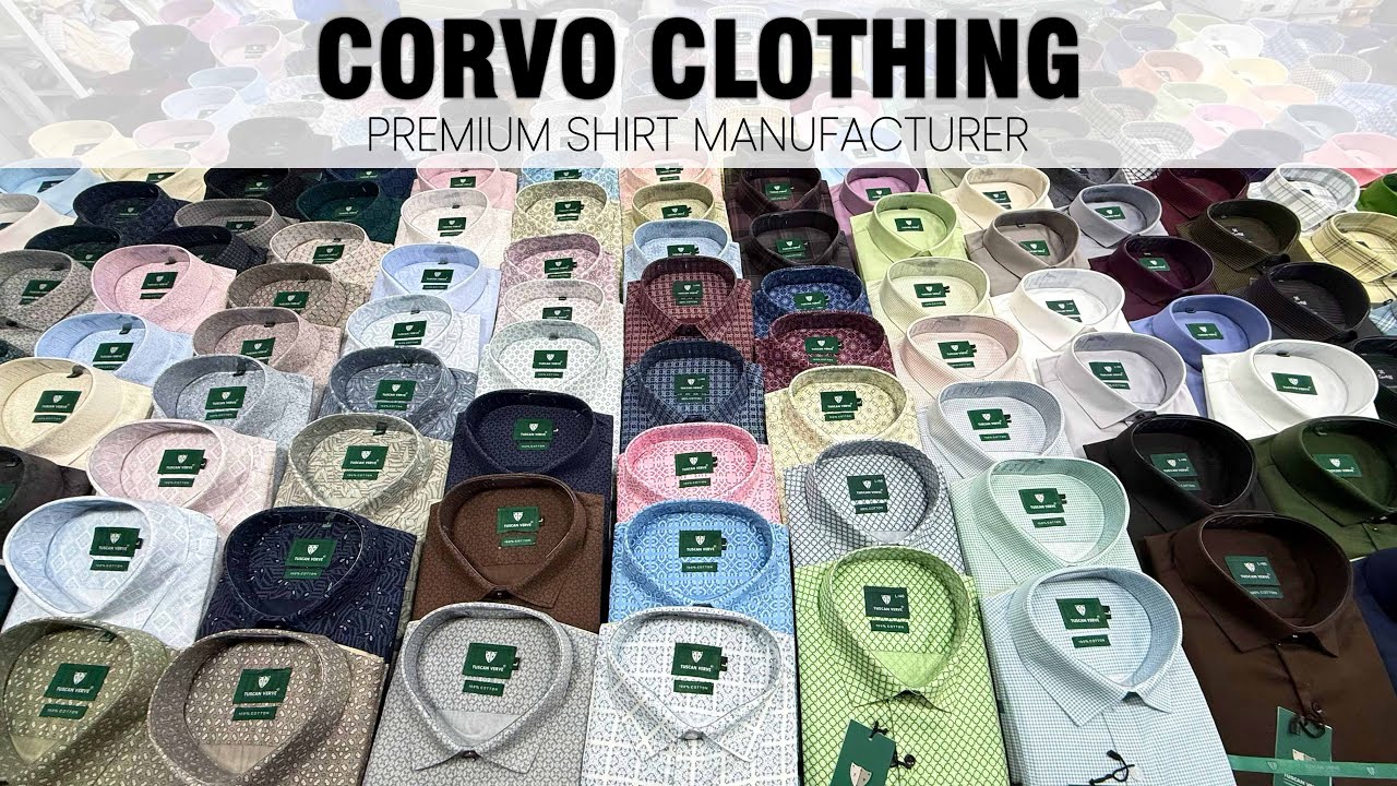 Branded Box Packing Shirts / Premium Quality / Factory / CORVO