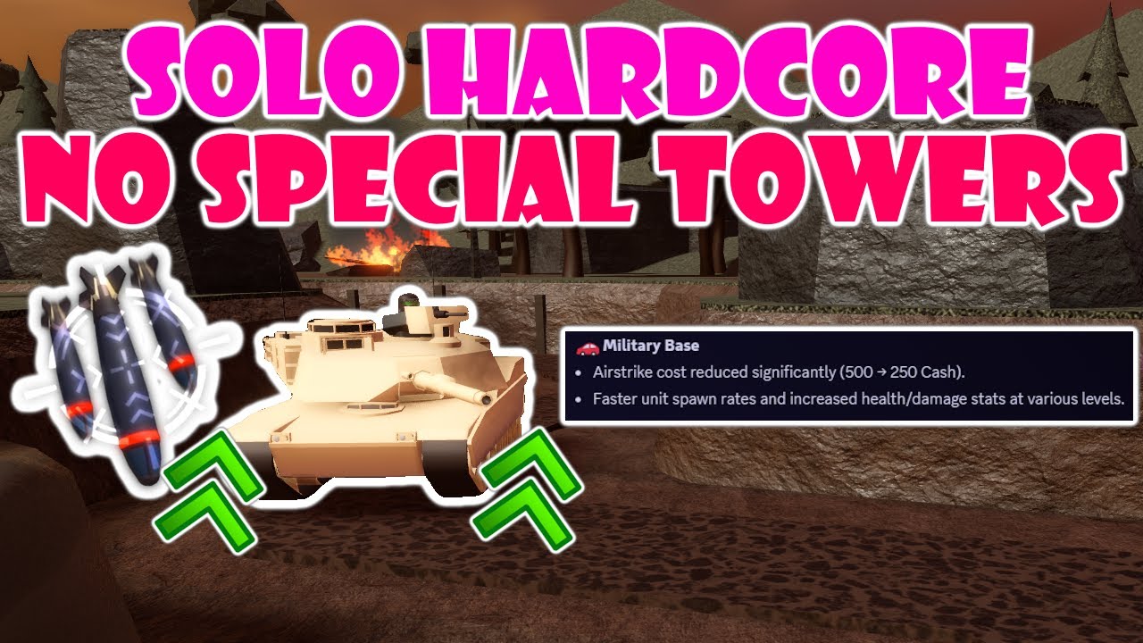 The EASIEST Solo Hardcore Triumph Without Special Towers / Tower Defense Simulator
