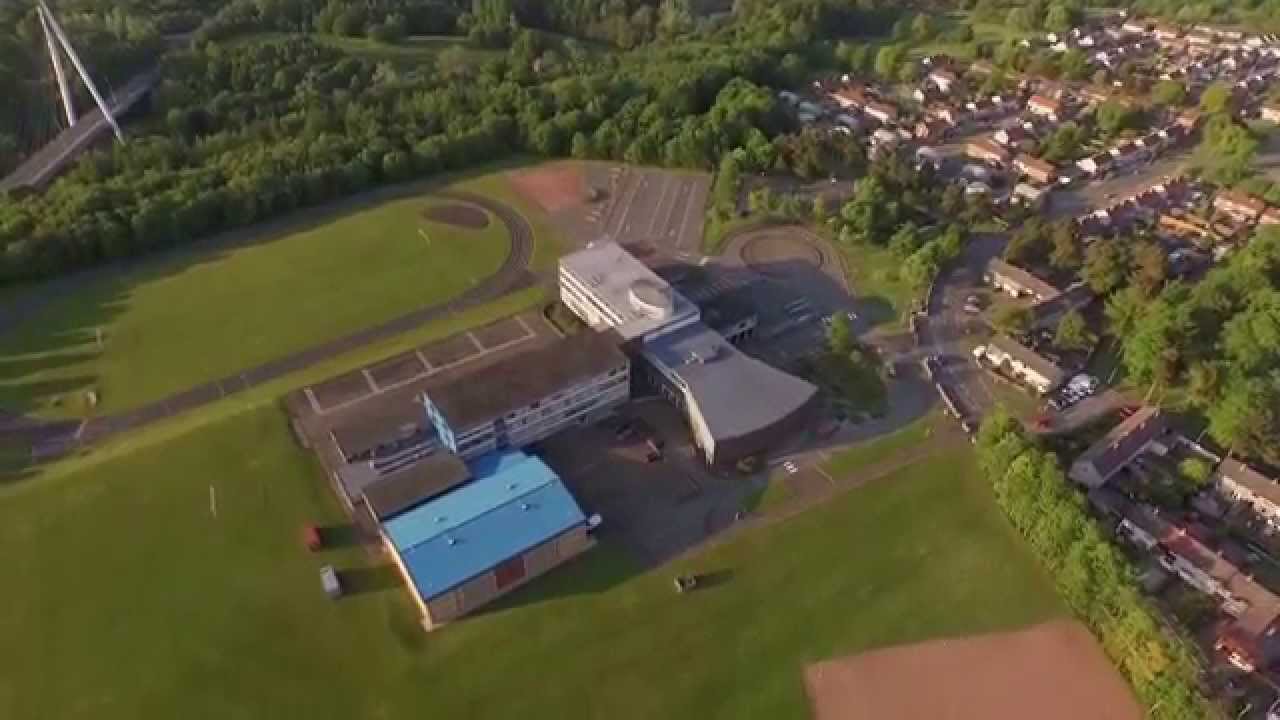 Glenrothes High School ,Town Park , Suspension Bridge Bird Eye