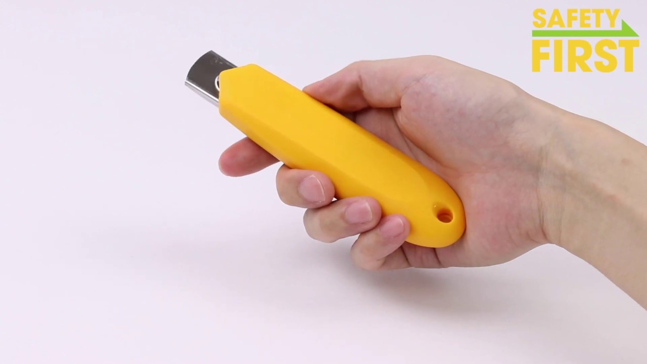 OLFA - Cúter de seguridad mango Comfort Grip con retracción de cuchilla semi automática SK-5