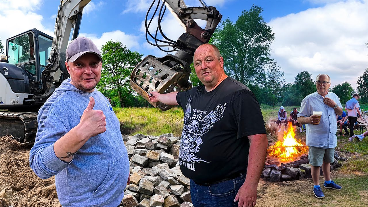 Bagger, Bier & Baustelle – wird die Abschlussfeier rechtzeitig fertig? 🚜🍻