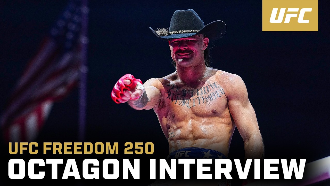 Интервью Диего Лопеса в октагоне | UFC Freedom 250